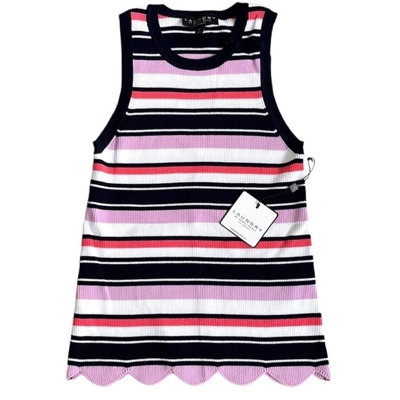 Laundry By Shelli Segal Tops - NWT Laundry by Shelli Segal Scalloped Hem Sleeveless Sweater